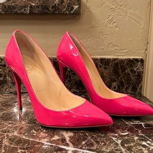 Pink Christian Louboutin heels